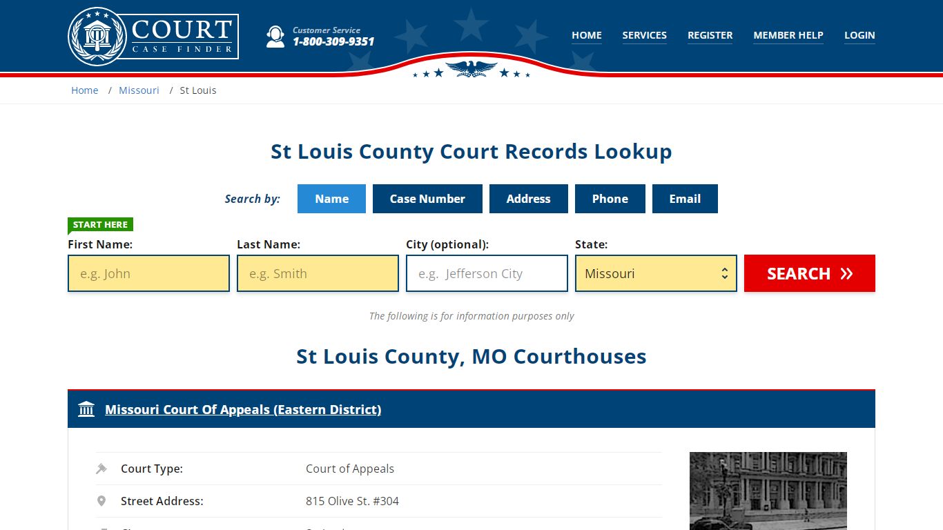 St Louis County Court Records | MO Case Lookup